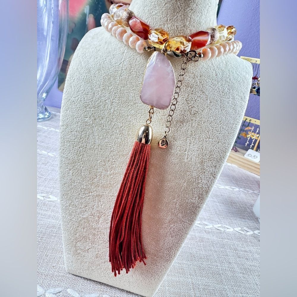 Chic Multi-Color Beaded Necklace